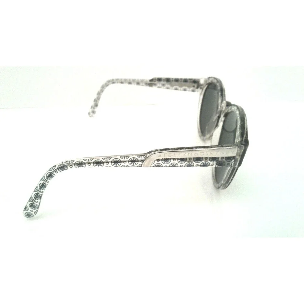Stella McCartney SM 4028/87 Vintage Inspired Round Sunglasses Clear Patterned